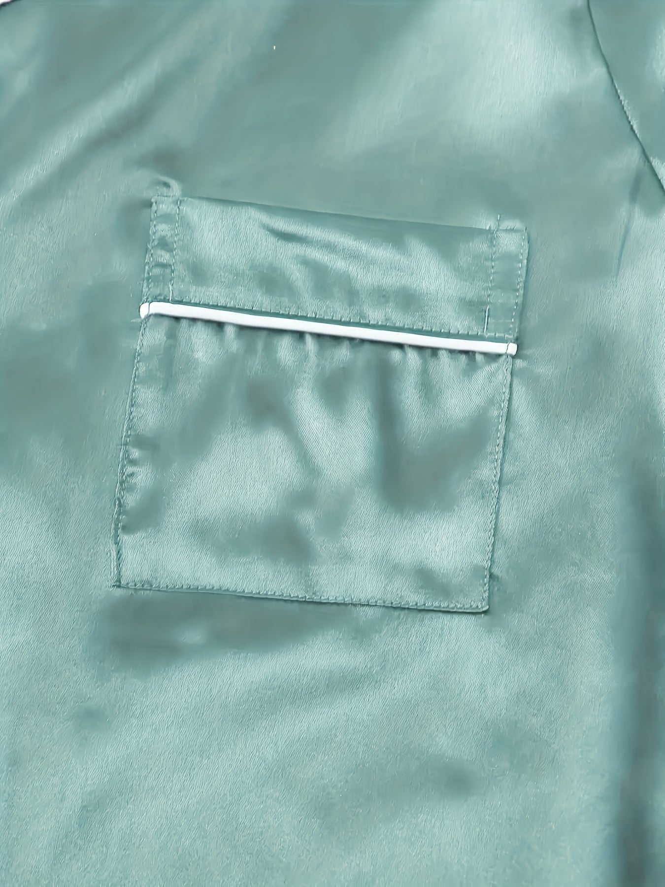 Ladies' Satin Silky Plain Elegant Home Pajama Set